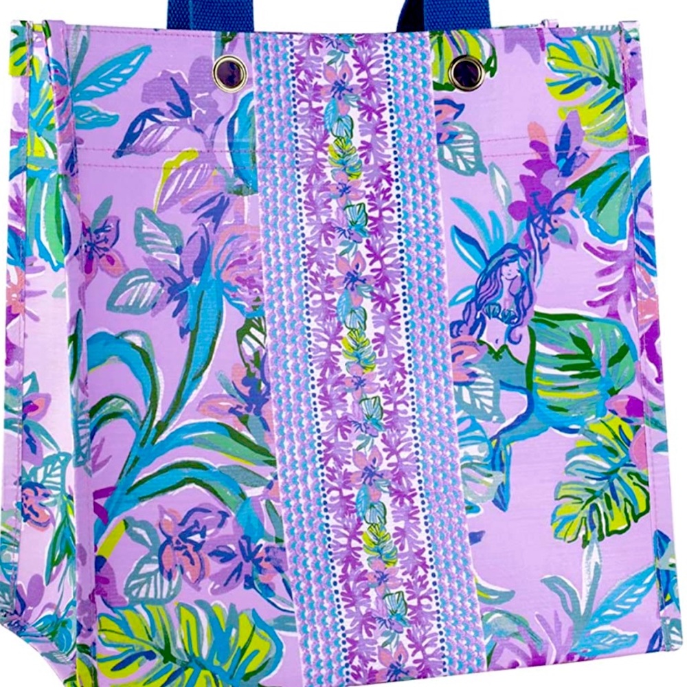 Lilly Pulitzer Mermaid in the Shade Market Tote NWT